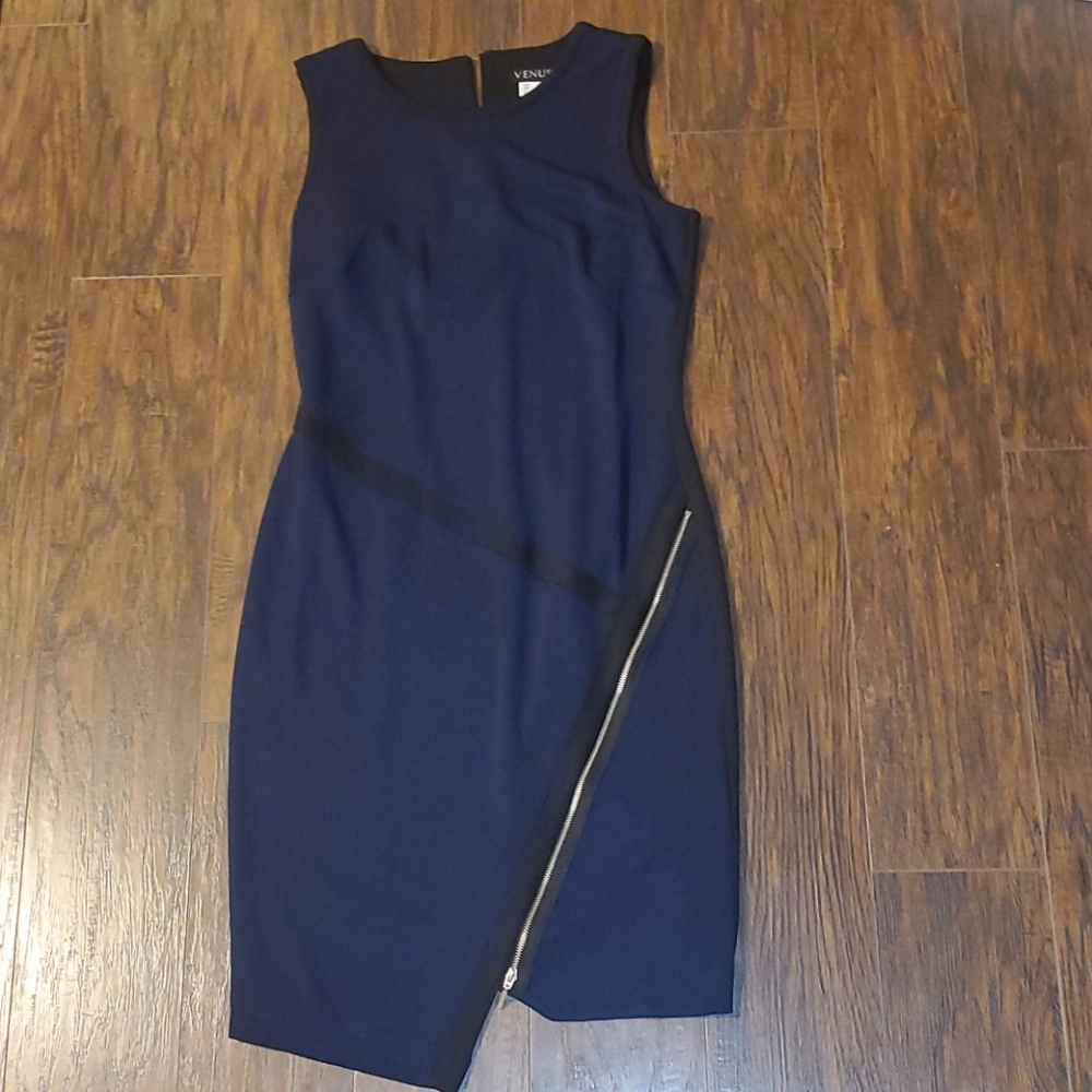 Navy blue and black dress